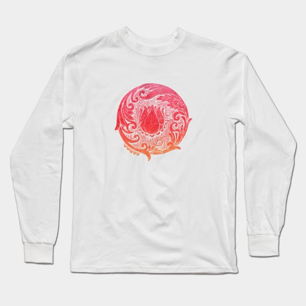 Lotus Flower I Long Sleeve T-Shirt by Exosam